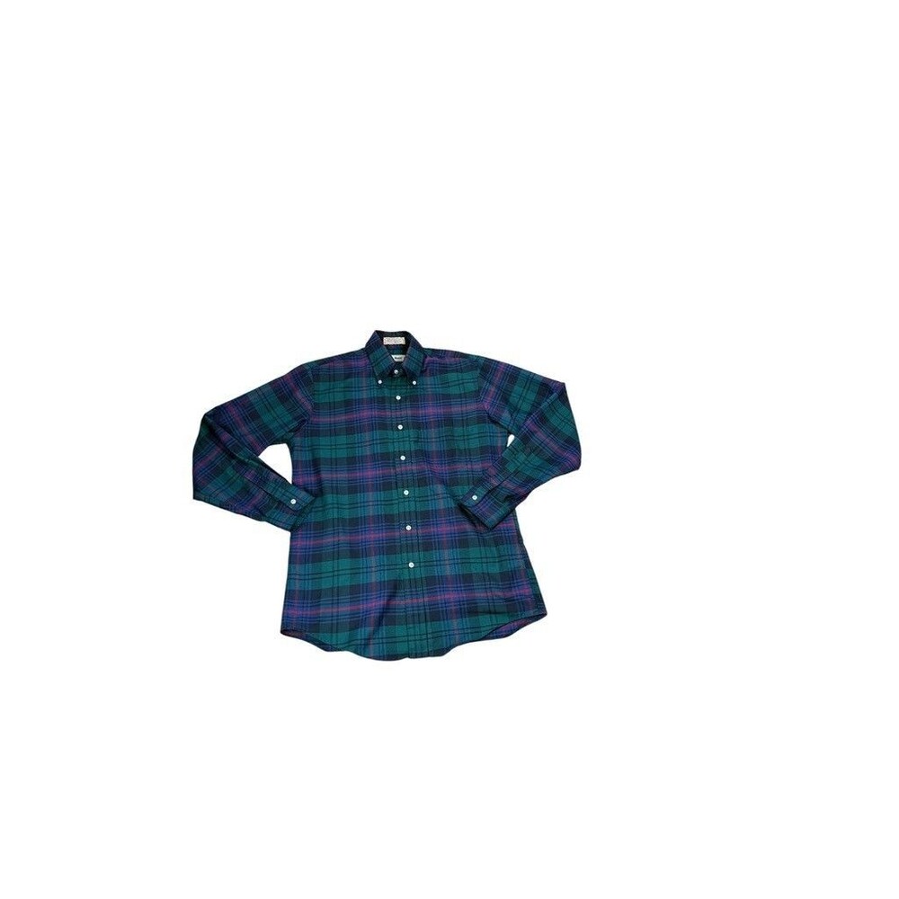 LL Bean Shirt Mens Size 15.5/ 35 Plaid Long Sleeve Gorpcore Vintage 90's Preppy